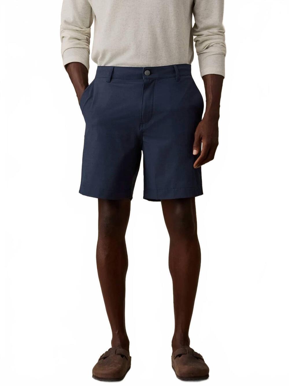 NEW FAHERTY men's all day short - 7" in blue nights
